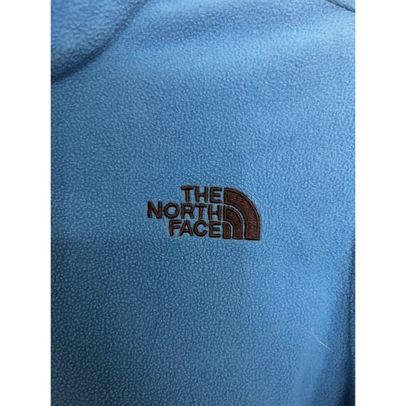 The North Face Fleece Jacket Boys XL Blue Full Zip Mock Neck Lightweight - Picture 4 of 7